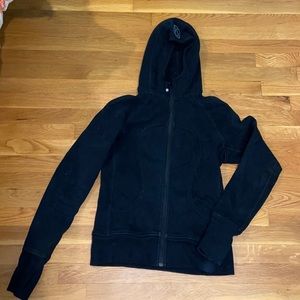 Lululemon Scuba zip up hoodie, black (size 8)